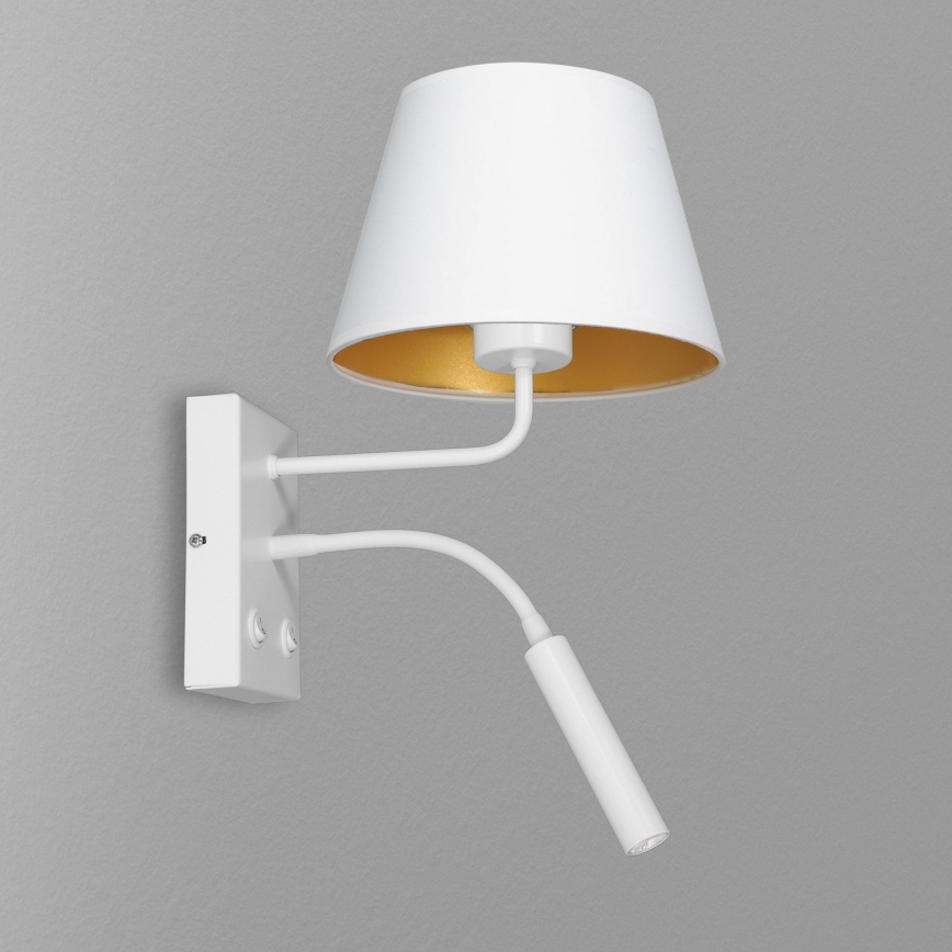 Zidna lampa ARDEN 1xE27/60W+1xG9/8W/230V bela/zlatna