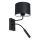 Zidna lampa ARDEN 1xE27/60W+1xG9/8W/230V crna/bela