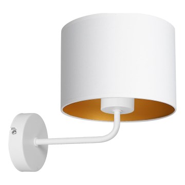 Zidna lampa ARDEN 1xE27/60W/230V bela/zlatna