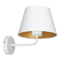 Zidna lampa ARDEN 1xE27/60W/230V bela/zlatna