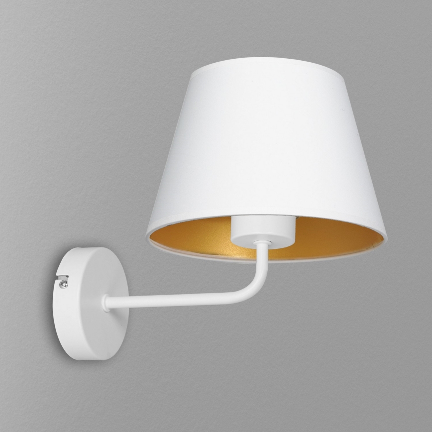 Zidna lampa ARDEN 1xE27/60W/230V bela/zlatna