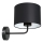Zidna lampa ARDEN 1xE27/60W/230V crna/bela