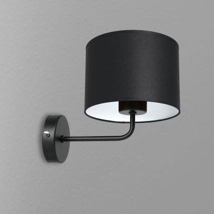 Zidna lampa ARDEN 1xE27/60W/230V crna/bela