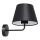 Zidna lampa ARDEN 1xE27/60W/230V crna/bela