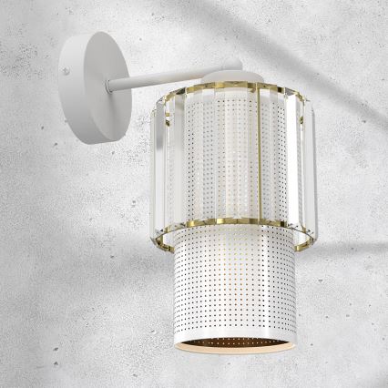 Zidna lampa BLANCO 1xE27/60W/230V bela