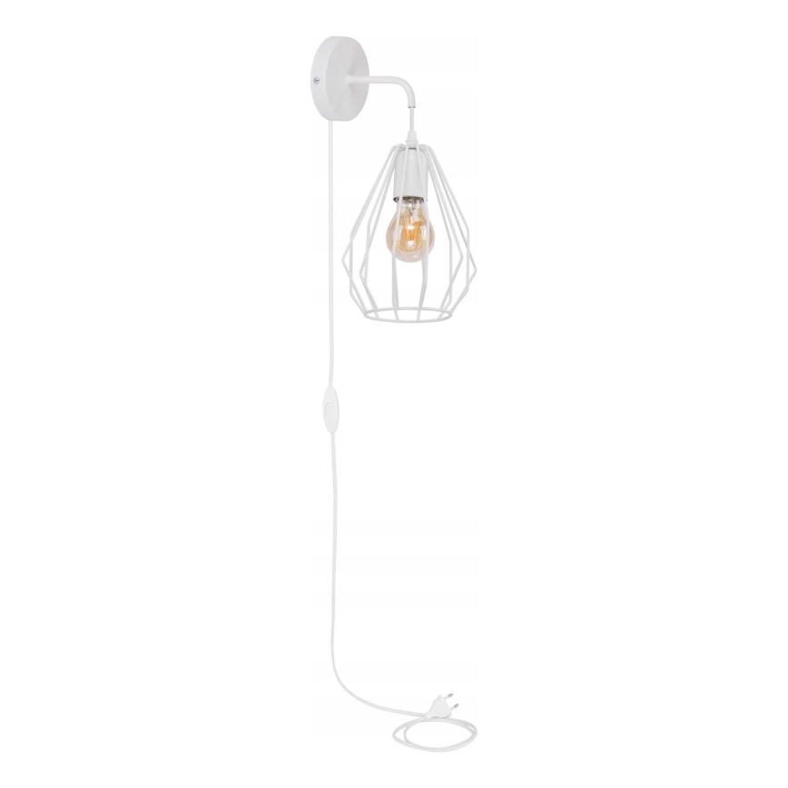 Zidna lampa BRYLANT 1xE27/60W/230V bela