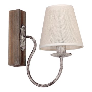 Zidna lampa CARIN 1xE14/60W/230V, borovina