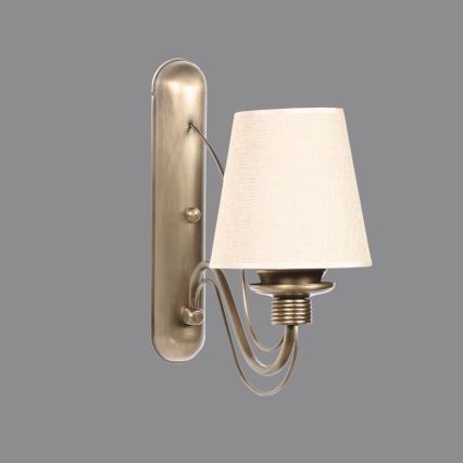 Zidna lampa CLASSIC 1xE27/40W/230V bronzana/bež