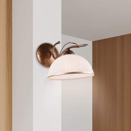 Zidna lampa COBRA 1xE27/60W/230V bronza/patina