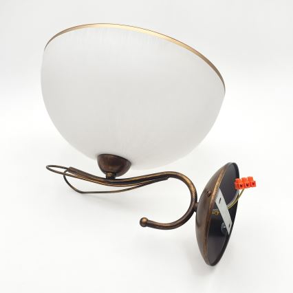 Zidna lampa COBRA 1xE27/60W/230V bronza/patina