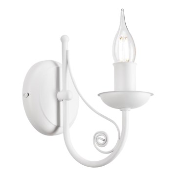 Zidna lampa DONATO 1xE14/40W/230V bela