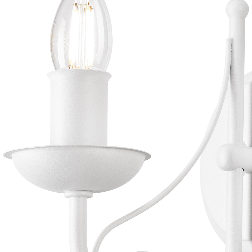 Zidna lampa DONATO 1xE14/40W/230V bela