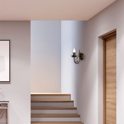 Zidna lampa DONATO 1xE14x40W/230V patina