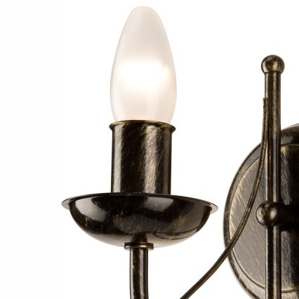 Zidna lampa DONATO 1xE14x40W/230V patina