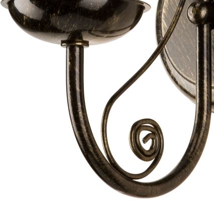 Zidna lampa DONATO 1xE14x40W/230V patina