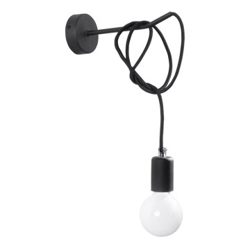 Zidna lampa EDISON 1xE27/60W/230V crna