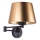Zidna lampa GLORY 1xE27/15W/230V zlatna/crna
