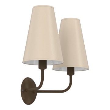 Zidna lampa GRENADA 2xE14/15W/230V bež
