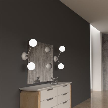 Zidna lampa JOY 2xE14/40W/230V bela/sjajni hrom