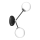 Zidna lampa JOY 2xE14/40W/230V crna/sjajni hrom