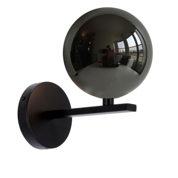 Zidna lampa KAMA 1xG9/28W/230V crna/zadimljena crna