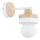 Zidna lampa LARSO 1xE27/15W/230V bela/bež