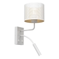 Zidna lampa LOFT SHADE 1xE27/60W+1xG9/8W/230V bela/zlatna