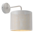 Zidna lampa LOFT SHADE 1xE27/60W/230V bela/zlatna