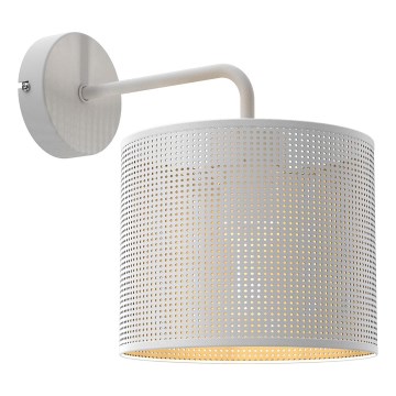 Zidna lampa LOFT SHADE 1xE27/60W/230V bela/zlatna