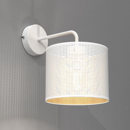 Zidna lampa LOFT SHADE 1xE27/60W/230V bela/zlatna