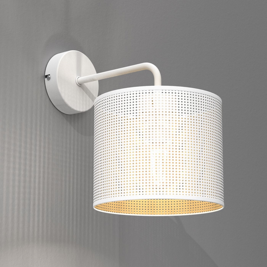 Zidna lampa LOFT SHADE 1xE27/60W/230V bela/zlatna