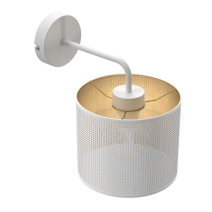 Zidna lampa LOFT SHADE 1xE27/60W/230V bela/zlatna
