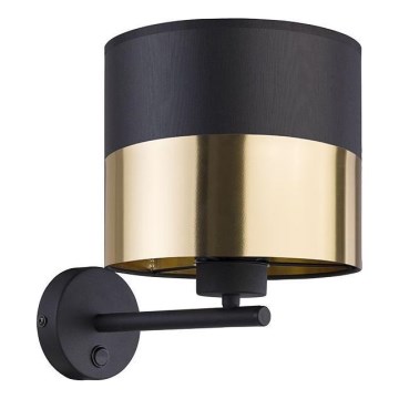 Zidna lampa LONDYN 1xE27/15W/230V crna/zlatna