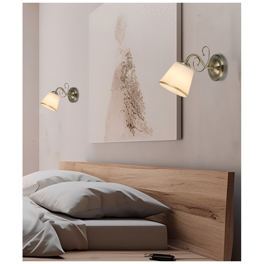 Zidna lampa LOSANNA 1xE14/40W/230V mesing