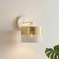Zidna lampa LUX 1xE27/15W/230V bela/zlatna