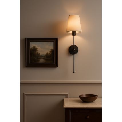 Zidna lampa MADELA 1xE14/40W/230V bež/crna