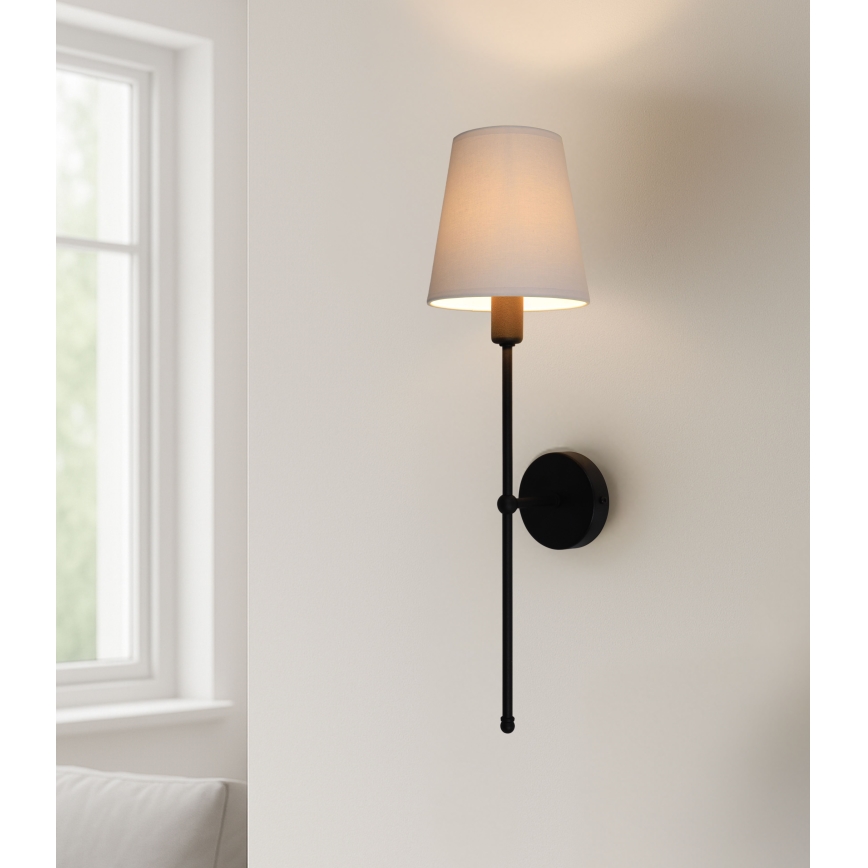 Zidna lampa MADELA 1xE14/40W/230V bež/crna