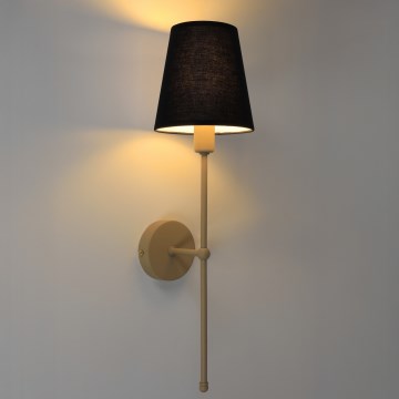 Zidna lampa MADELA 1xE14/40W/230V crna/bež