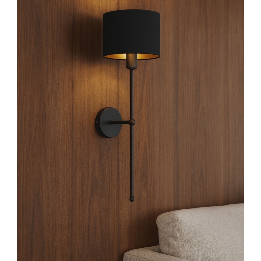 Zidna lampa MADELA 1xE14/40W/230V crna