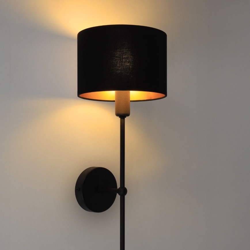 Zidna lampa MADELA 1xE14/40W/230V crna