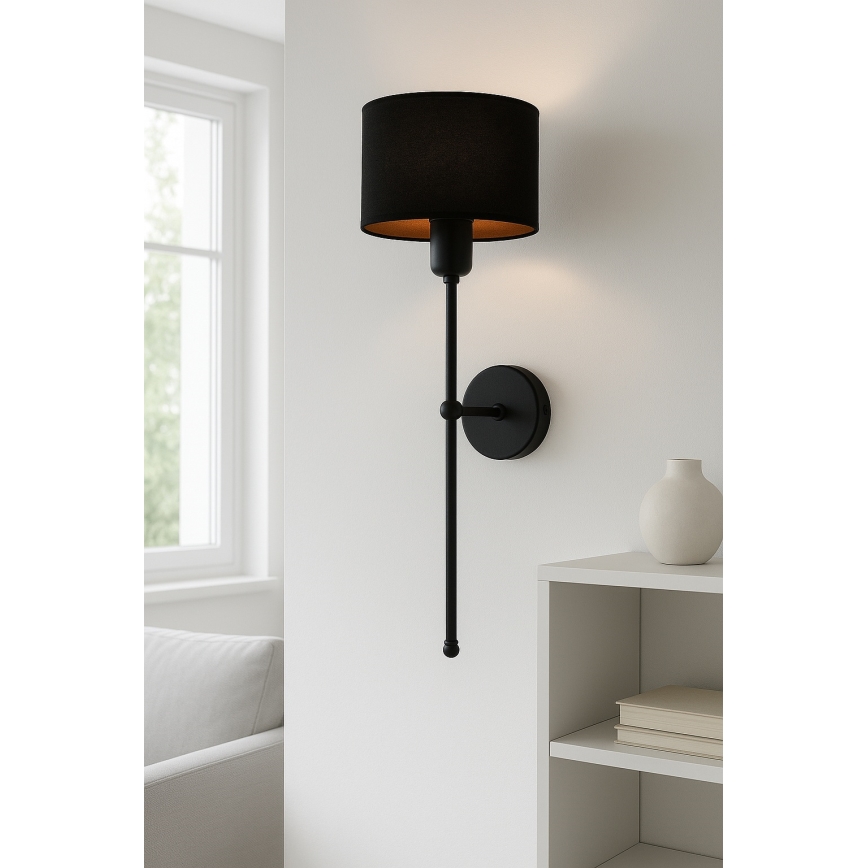 Zidna lampa MADELA 1xE14/40W/230V crna