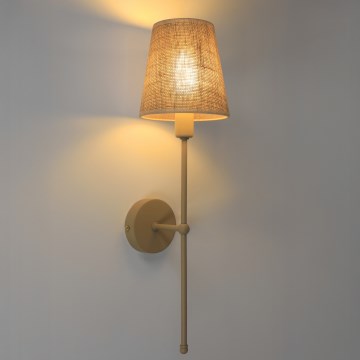 Zidna lampa MADELA 1xE14/40W/230V juta/bež