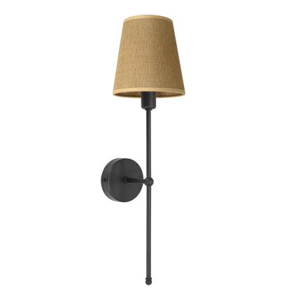 Zidna lampa MADELA 1xE14/40W/230V juta/crna