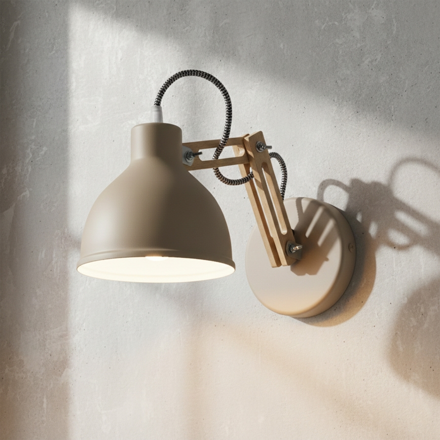 Zidna lampa MARCELLO 1xE27/15W/230V bež