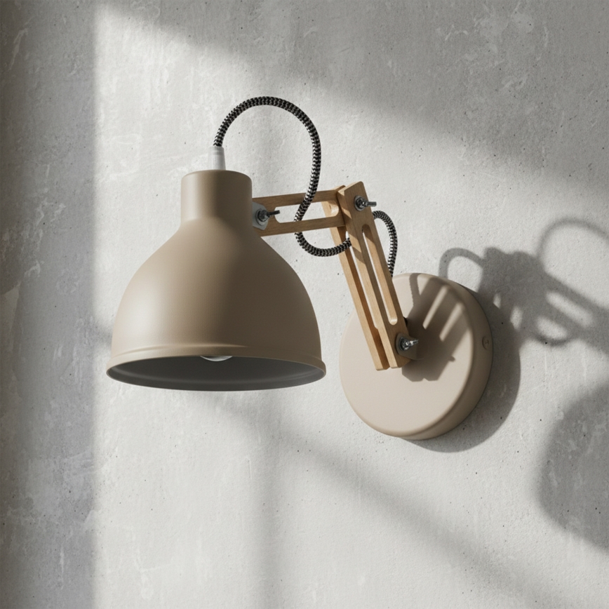 Zidna lampa MARCELLO 1xE27/15W/230V bež