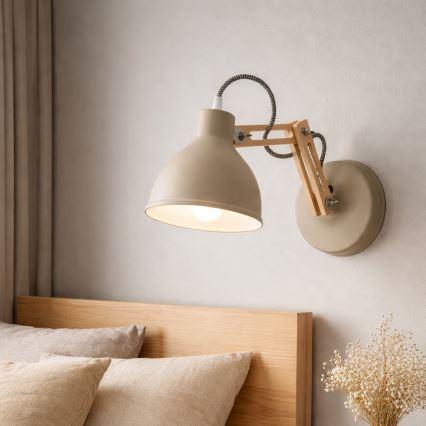 Zidna lampa MARCELLO 1xE27/15W/230V bež