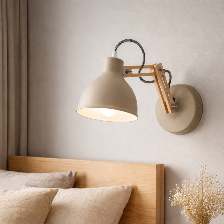 Zidna lampa MARCELLO 1xE27/15W/230V bež