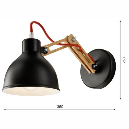 Zidna lampa MARCELLO 1xE27/60W/230V bukva