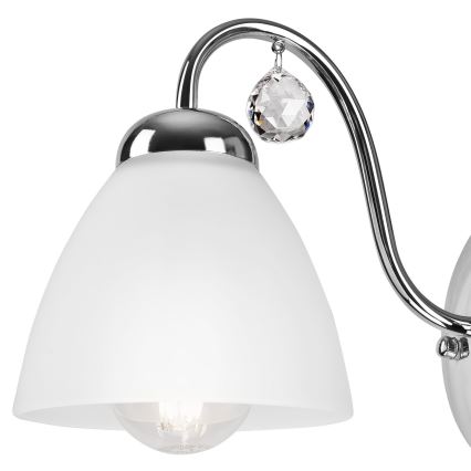 Zidna lampa MIRANDA 1xE27/60W/230V, sjajni hrom
