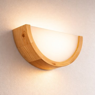 Zidna lampa NATURAL 1xE27/60W/230V, od bora